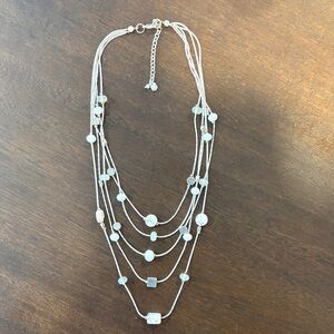 Lucky Brand Elegant Multi-Layer Silver Necklace